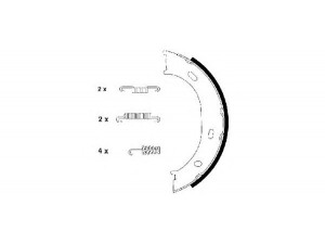 HELLA PAGID 8DA 355 050-291 stabdžių trinkelių komplektas, stovėjimo stabdis 
 Stabdžių sistema -> Rankinis stabdys
2D0698525, 2D0698525B, 0024205820