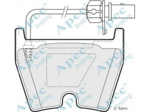APEC braking PAD1378 stabdžių trinkelių rinkinys, diskinis stabdys 
 Techninės priežiūros dalys -> Papildomas remontas
420698151C, 420698151D, 4B3698151A