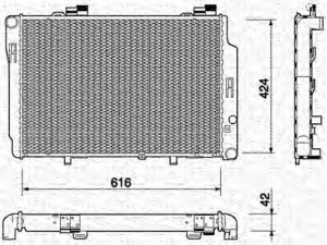 MAGNETI MARELLI 350213765000 radiatorius, variklio aušinimas 
 Aušinimo sistema -> Radiatorius/alyvos aušintuvas -> Radiatorius/dalys
2025003103, 2025003603, 2025003703