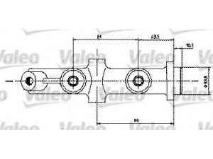 VALEO 350454 pagrindinis cilindras, stabdžiai 
 Stabdžių sistema -> Pagrindinis stabdžių cilindras
7700617708, 7700618661, 7700624692