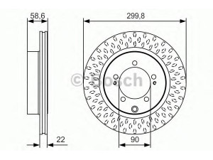 BOSCH 0 986 479 T05 stabdžių diskas 
 Stabdžių sistema -> Diskinis stabdys -> Stabdžių diskas
MR370724, MR493994