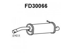 VENEPORTE FD30066 galinis duslintuvas 
 Išmetimo sistema -> Duslintuvas
1383129, 1512619, 1578102