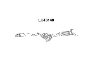 VENEPORTE LC43148 galinis duslintuvas 
 Išmetimo sistema -> Duslintuvas
46440860