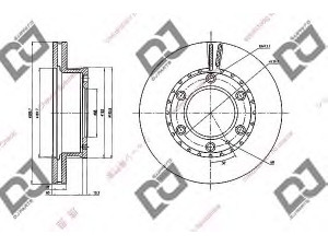 DJ PARTS BD2090 stabdžių diskas 
 Dviratė transporto priemonės -> Stabdžių sistema -> Stabdžių diskai / priedai
UM51-33-251, UM5133251, UMY1-33-251