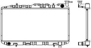SAKURA  Automotive 1340-0114 radiatorius, variklio aušinimas