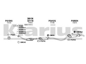 KLARIUS 630479U išmetimo sistema 
 Išmetimo sistema -> Išmetimo sistema, visa