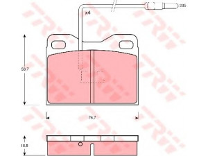 TRW GDB1075 stabdžių trinkelių rinkinys, diskinis stabdys 
 Techninės priežiūros dalys -> Papildomas remontas
95588903