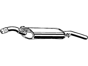 ASMET 03.029 galinis duslintuvas 
 Išmetimo sistema -> Duslintuvas
191253609M, 191253609N