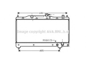 AVA QUALITY COOLING TOA2239 radiatorius, variklio aušinimas