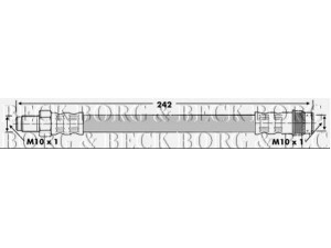BORG & BECK BBH6231 stabdžių žarnelė 
 Stabdžių sistema -> Stabdžių žarnelės
7700804356, 7700824736, 7701069947