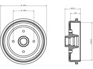 HELLA 8DT 355 301-461 stabdžių būgnas 
 Stabdžių sistema -> Būgninis stabdys -> Stabdžių būgnas
893501615A, 893501615A, 893501615A