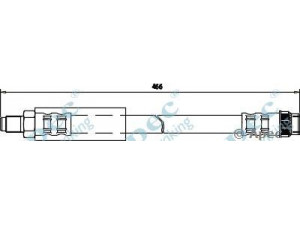 APEC braking HOS3375 stabdžių žarnelė 
 Stabdžių sistema -> Stabdžių žarnelės
6006000758, 7704001956, 7704002444