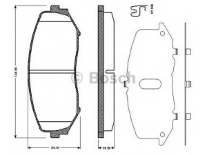 BOSCH 0 986 TB2 941 stabdžių trinkelių rinkinys, diskinis stabdys 
 Techninės priežiūros dalys -> Papildomas remontas
52200-65J00, 55200 65J11 000, 55200-65J00