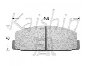 KAISHIN FK3027 stabdžių trinkelių rinkinys, diskinis stabdys 
 Techninės priežiūros dalys -> Papildomas remontas
E0Y82643ZX, FA6749280, FB0649280