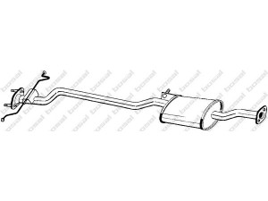 BOSAL 279-297 vidurinis duslintuvas 
 Išmetimo sistema -> Duslintuvas
E567-40-300B, E567-40-300C, E567-40-300C9A