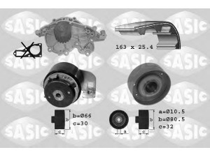 SASIC 3904001 vandens siurblio ir paskirstymo diržo komplektas 
 Diržinė pavara -> Paskirstymo diržas/komplektas -> Paskirstymo diržas/komplektas
8200042514+7701469821