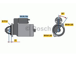 BOSCH 0 986 012 171 starteris 
 Elektros įranga -> Starterio sistema -> Starteris
M 003 T 12572, M 003 T 15772, M 003 T 22581