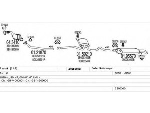 MTS C380360003219 išmetimo sistema 
 Išmetimo sistema -> Išmetimo sistema, visa