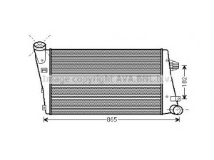 AVA QUALITY COOLING LV4001 tarpinis suslėgto oro aušintuvas, kompresorius 
 Variklis -> Oro tiekimas -> Įkrovos agregatas (turbo/superįkrova) -> Tarpinis suslėgto oro aušintuvas
52482726, 52492848