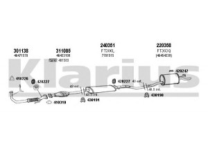 KLARIUS 330525E išmetimo sistema