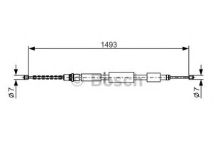 BOSCH 1 987 477 323 trosas, stovėjimo stabdys 
 Stabdžių sistema -> Valdymo svirtys/trosai
4745 G1, 96 032 564, 4745 G1, 96 032 564