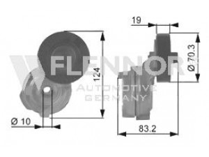 FLENNOR FS99285 įtempiklio skriemulys, V formos rumbuotas diržas 
 Diržinė pavara -> V formos rumbuotas diržas/komplektas -> Įtempiklio skriemulys
04668509AB, 04668509AC