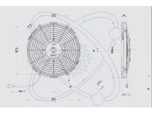 ELECTRO AUTO 32H0007 ventiliatorius, radiatoriaus