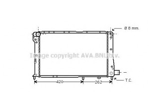 AVA QUALITY COOLING FT2065 radiatorius, variklio aušinimas
82421183, 82443114