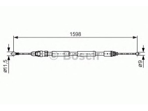 BOSCH 1 987 482 388 trosas, stovėjimo stabdys
3653000QAD, 365300QAC, 4414822