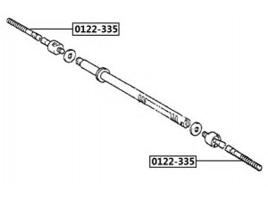 ASVA 0122-335 vidinė skersinė vairo trauklė 
 Vairavimas -> Vairo mechanizmo sujungimai
45503-09030, 45503-29355, 45503-39055