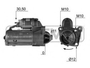 MESSMER 220436 starteris 
 Elektros įranga -> Starterio sistema -> Starteris
M 001 T 85981, M001T85681, M001T85682