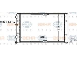 HELLA 8MK 376 773-791 radiatorius, variklio aušinimas 
 Aušinimo sistema -> Radiatorius/alyvos aušintuvas -> Radiatorius/dalys
6K0 121 253 AS