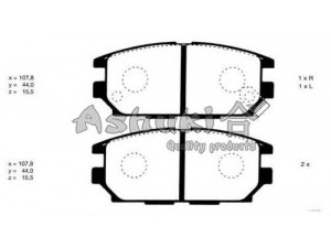 ASHUKI C012-08 stabdžių trinkelių rinkinys, diskinis stabdys 
 Techninės priežiūros dalys -> Papildomas remontas
V9118M016, 0 986 424 686/BOSCH
