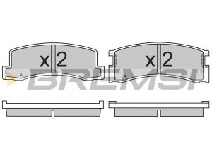 BREMSI BP2309 stabdžių trinkelių rinkinys, diskinis stabdys 
 Techninės priežiūros dalys -> Papildomas remontas
0446514140, 0446614020, 0446614140