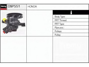 DELCO REMY DSP551 hidraulinis siurblys, vairo sistema 
 Vairavimas -> Vairo pavara/siurblys