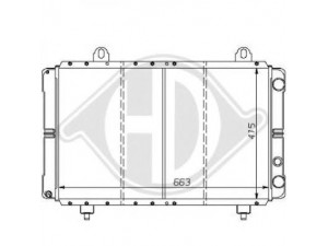 DIEDERICHS 8109103 radiatorius, variklio aušinimas 
 Aušinimo sistema -> Radiatorius/alyvos aušintuvas -> Radiatorius/dalys
1300G0, 1300K1, 130551, 1331QT
