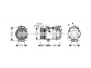 AVA QUALITY COOLING FTK369 kompresorius, oro kondicionierius 
 Oro kondicionavimas -> Kompresorius/dalys
46759036, 647590360
