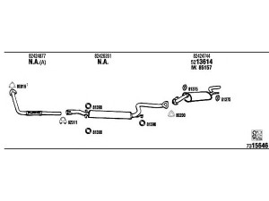 FONOS LN20128 išmetimo sistema 
 Išmetimo sistema -> Išmetimo sistema, visa