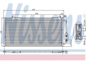 NISSENS 94255 kondensatorius, oro kondicionierius 
 Oro kondicionavimas -> Kondensatorius
80100-S74-D10, JRB 100310, 80100-S74-D10