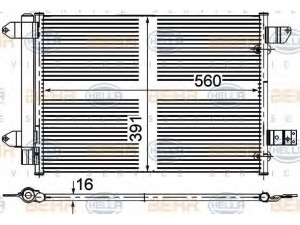 HELLA 8FC 351 313-691 kondensatorius, oro kondicionierius 
 Oro kondicionavimas -> Kondensatorius
180 820 411