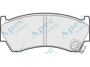 APEC braking PAD880 stabdžių trinkelių rinkinys, diskinis stabdys 
 Techninės priežiūros dalys -> Papildomas remontas
410600M8XC, 410601N060, 410601N090