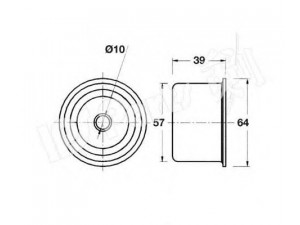 IPS Parts ITB-6529 įtempiklis, paskirstymo diržas
MD151447