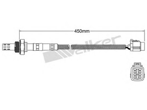 WALKER PRODUCTS 250-23088 lambda jutiklis 
 Išmetimo sistema -> Jutiklis/zondas
22690AA310, 22690AA740