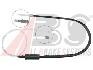 A.B.S. K12408 trosas, stovėjimo stabdys 
 Stabdžių sistema -> Valdymo svirtys/trosai
6025 006 424