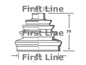 FIRST LINE FCB2006 gofruotoji membrana, kardaninis velenas 
 Ratų pavara -> Gofruotoji membrana
321498203A, 431407285B, 321498203A