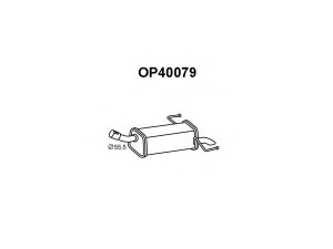 VENEPORTE OP40079 galinis duslintuvas 
 Išmetimo sistema -> Duslintuvas
13195870, 13195871, 5852466, 5852467