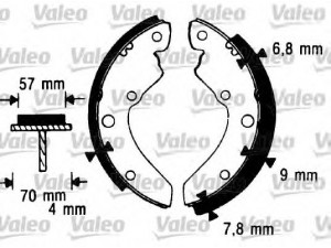 VALEO 562986 stabdžių trinkelių komplektas 
 Techninės priežiūros dalys -> Papildomas remontas
1571575, 5022247