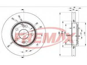 FREMAX BD-6198 stabdžių diskas 
 Stabdžių sistema -> Diskinis stabdys -> Stabdžių diskas
7701 205 843, 7701 206 198