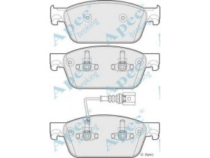 APEC braking PAD1782 stabdžių trinkelių rinkinys, diskinis stabdys 
 Techninės priežiūros dalys -> Papildomas remontas
7E0698151, 7E0698151B