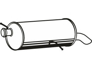 FENNO P1748 galinis duslintuvas 
 Išmetimo sistema -> Duslintuvas
1730-J7